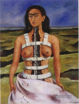 Frida Kahlo Werke - Der Zerbrochene Säulenfeminismus Frida Kahlo